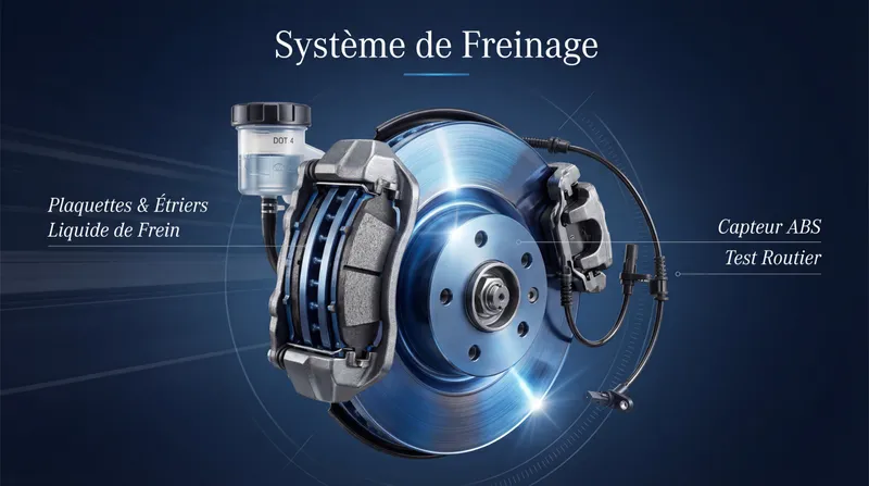 Remplacement plaquettes et disques de frein à domicile